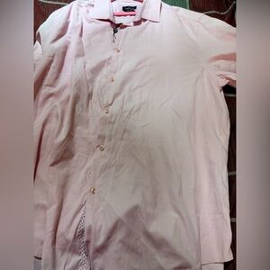 Bundle 3 for $15. Elegant Azaro Uomo Pink Men's Button Down Shirt. Size 2xl.